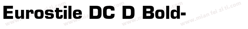 Eurostile DC D Bold字体转换